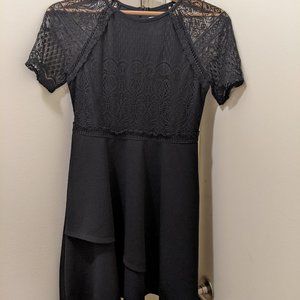 Very Fun and elegant girls black party dress--sz 14